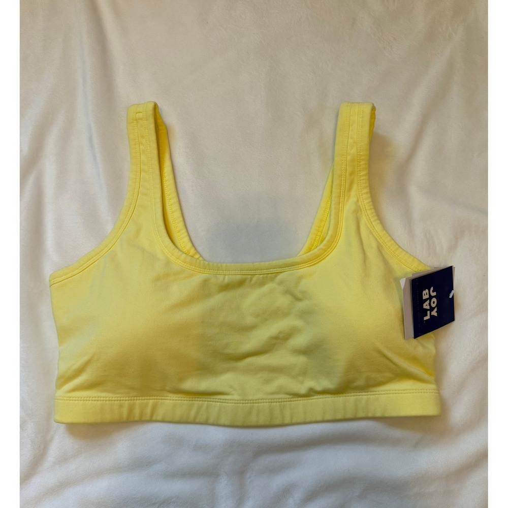 JoyLab Elfin Yellow Athletic Bra with Removable Pads XXL NWT